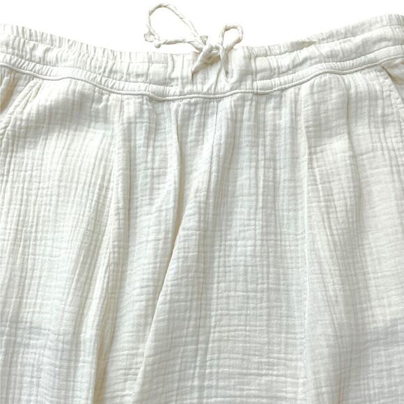 NSF Cotton Muslin Drop Crotch Straight Leg Shailey Pants White Womens XL NWT - Picture 4 of 11